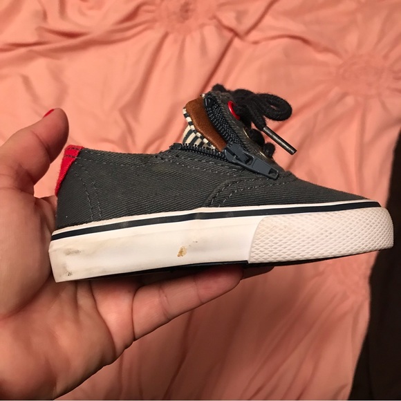 Poll Parrot Ahoy Toddler Aloha Nautical Theme Canvas Shoes Lace & Zip Navy sz 4M - Picture 12 of 16